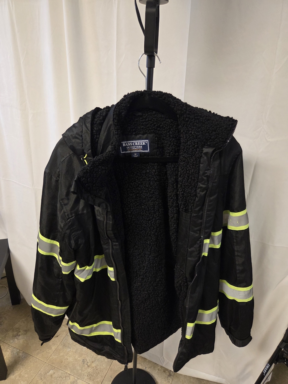 Men's Black Reflective Performance Jacket